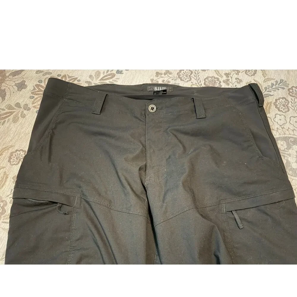 5.11 Tactical Pants Mens 42x32 Black Hiking Work Cargo Pants 42 x 32 - Picture 3 of 6